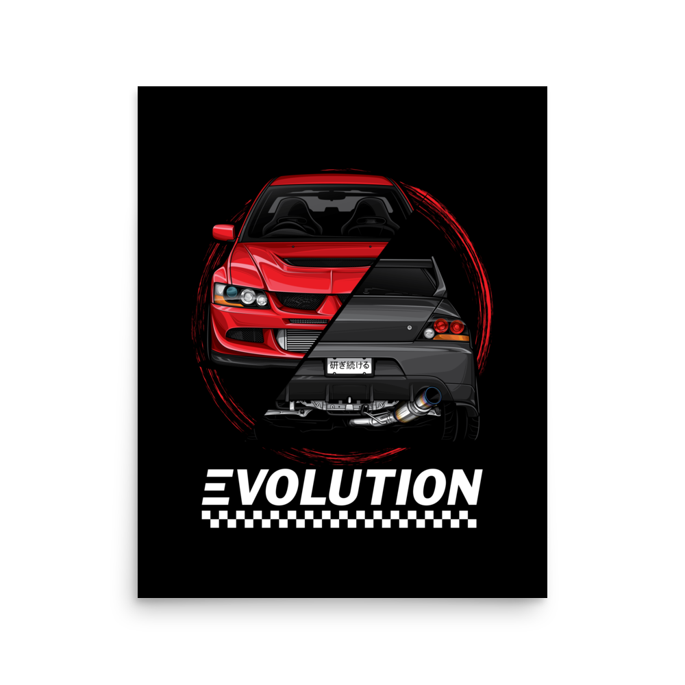 Evolution 16x20 Black Poster